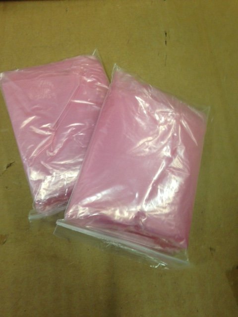 Pink Emergency Disposable Polyethylene Poncho .02 MM Case of 200