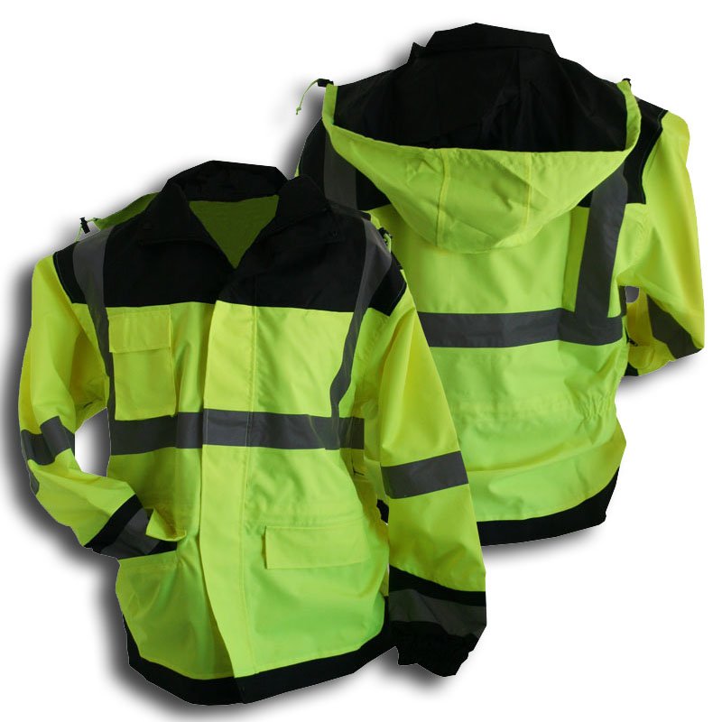 Class 3 Rainjacket With Black Accents Size 3X-Large