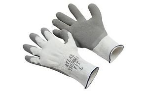 ATLAS Fit Gray Rubber Palm Coated Insulated Glove, Sold by the Dozen, Size Large