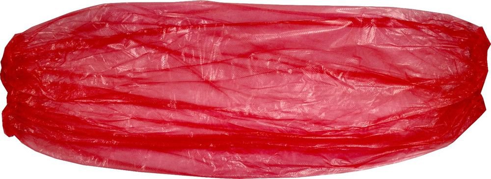 Polyethylene Disposable Sleeves, 18 Inches Long, Case of 2000, Red