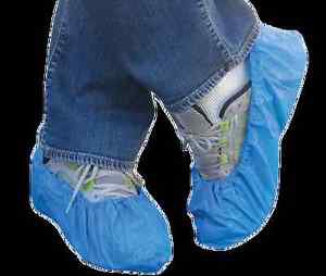 Disposable Polyethylene .055 MM Shoe Cover Size X-Large (Sold by Case of 1000)