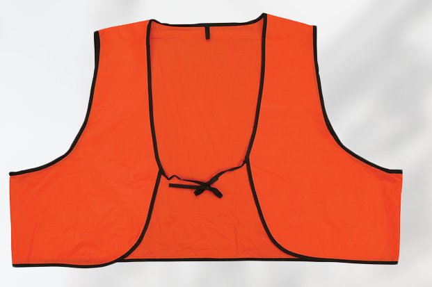 Economy Orange Disposable PVC Safety Vest With Ties Case of 250