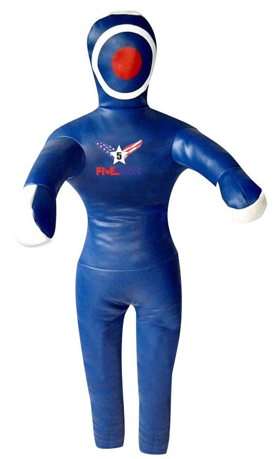 Blue Leather MMA Brazilian Jiu Jitsu Grappling Bag