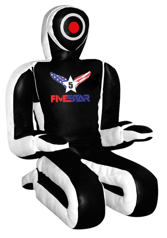 Black And White Synthetic Leather MMA Dummy