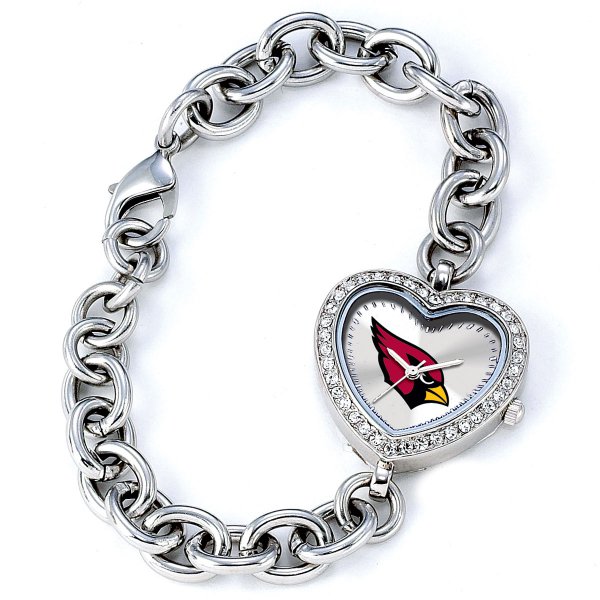 Arizona Cardinals Heart Bracelet Watch