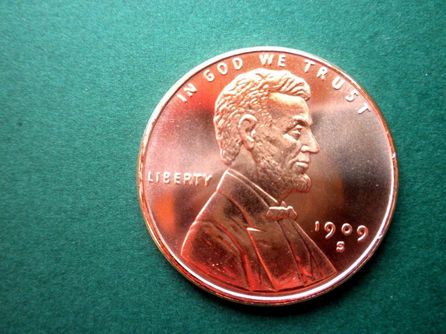 S Lincoln Wheat Cent Oz Copper Round Coin