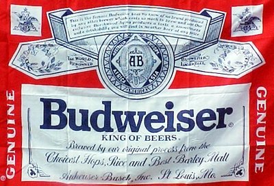BUDWEISER Beer FLAG, 3'x5' cloth poster banner FLAG