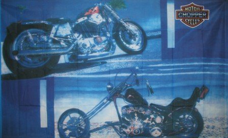 Harley Chopper Motorcycle FLAG, 3'x5' cloth poster banner FLAG