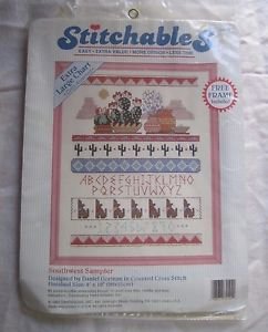 Counted Cross Stitch Kit Southwest Sampler #72102 Stitchables Daniel Gorman