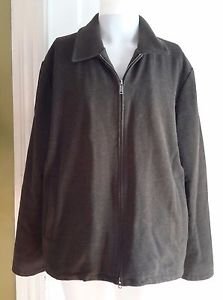 Banana Republic Wool Cashmere Full Zip Up Jacket Short Coat Charcoal Mens L
