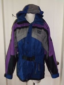 Vtg 80s/90s Boulder Gear XX Solar Lock Hooded SKI COAT Retro COLORBLOCK Jacket
