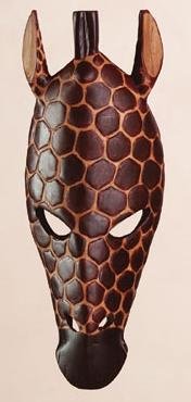 Giraffe Mask Wall Hanging
