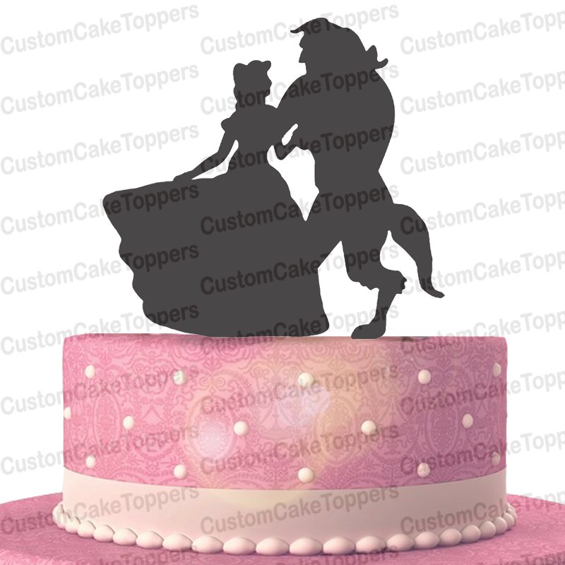 Beauty And Beast Wedding Cake Topper,Disney Cake Topper
