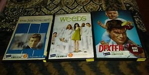 Lot Of 3 DVD's Weeds - Mentalist - Dexter W/ Security Device Intact *Brand New*