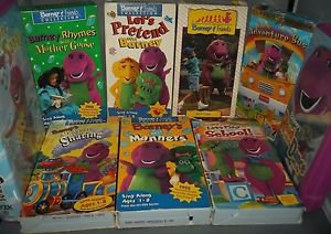 Lot 9 *Rare* Barney & Friends & Sing Along VHS, All Tested & Working