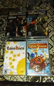 Lot Of 4 PSP UMD Games 2 Syphon Filter Dual Packs -Sealed - 1 Movie - **READ**