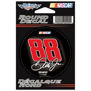 Dale Earnhardt Jr. Round #88 Decal - BLACK