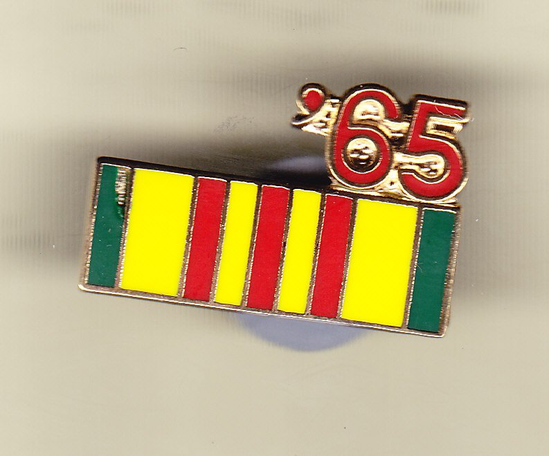 Vietnam Service Ribbon 1965 Hat Pin