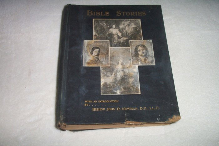 1898 Bible Stories by Bishop John P. Newman, Illustrated.