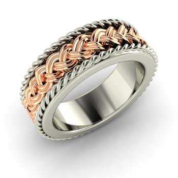Twisted Wedding Band in 10 k Gold