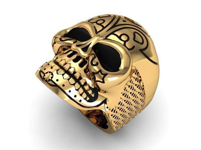 Men's 10 kt Skull Ring