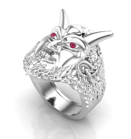 Men's Pan Horned Ring