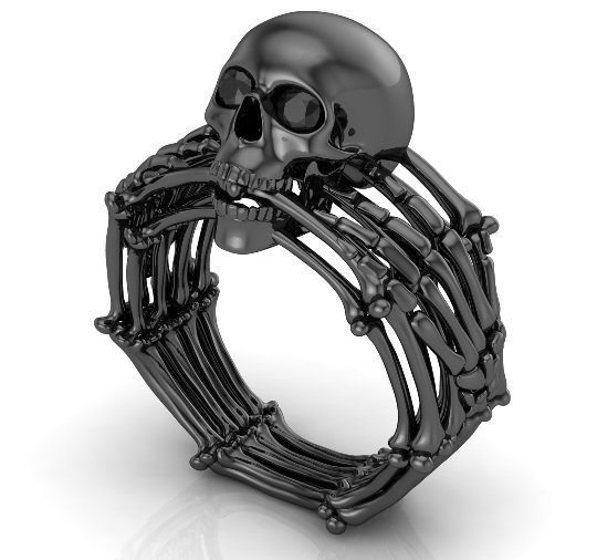 Skull and Bones Ring THE ORIGINAL Men's