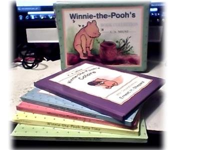 WINNIE-THE-POOH~5 BOOKS~ABC~COLORS~TIME~1-2-3~BOXED SET