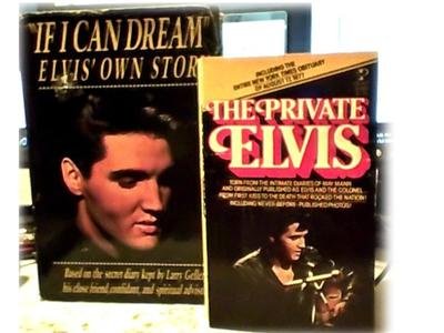 2 BOOKS~ELVIS~IF I CAN DREAM~SECRET DIARY~PRIVATE ELVIS