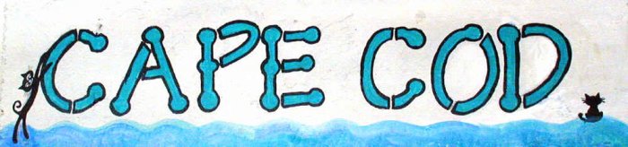 CAPE COD --handpainted rustic picket sign