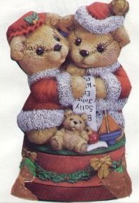 Mr. and Mrs. Santa Bears Music Box