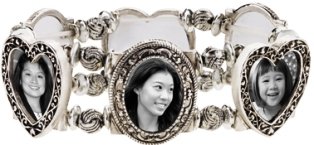 Silver Photo Stretch Bracelet
