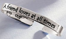 Silver Plated Proverb Bracelet