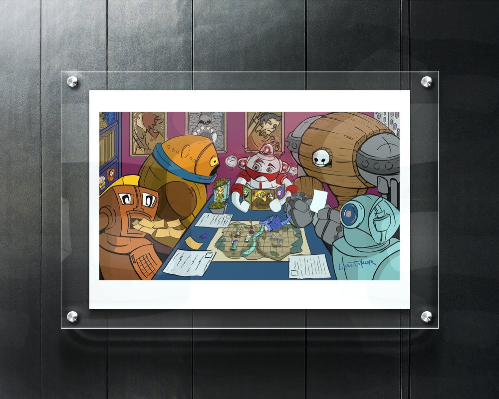 Robot RPG (13x 19 Print)