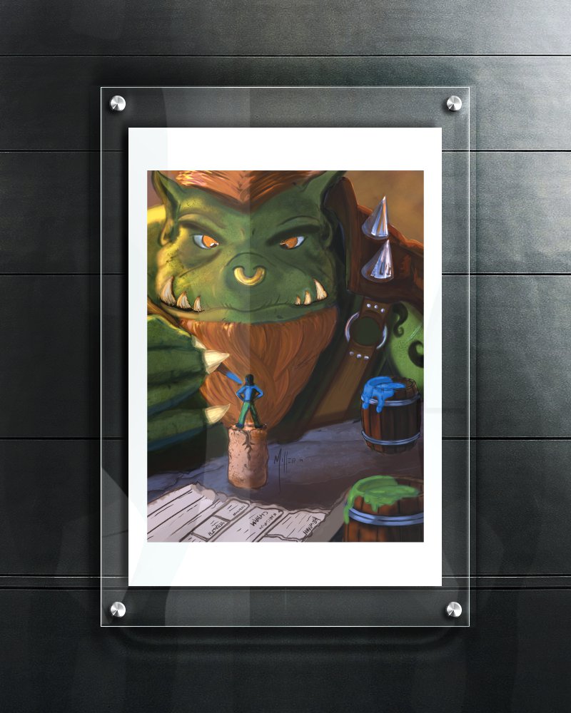 Monster Painting Minis (12 x 18 Print)