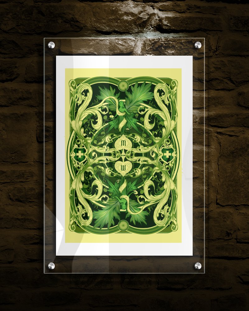 Absinthium Cartes à Jouer (12 x 18 Print)