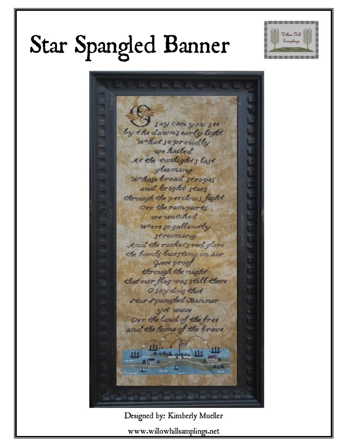 Star Spangled Banner cross Stitch Pattern