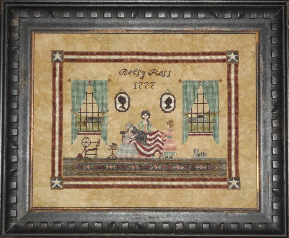 Betsy Ross cross stitch pattern by Willow Hill Samplings
