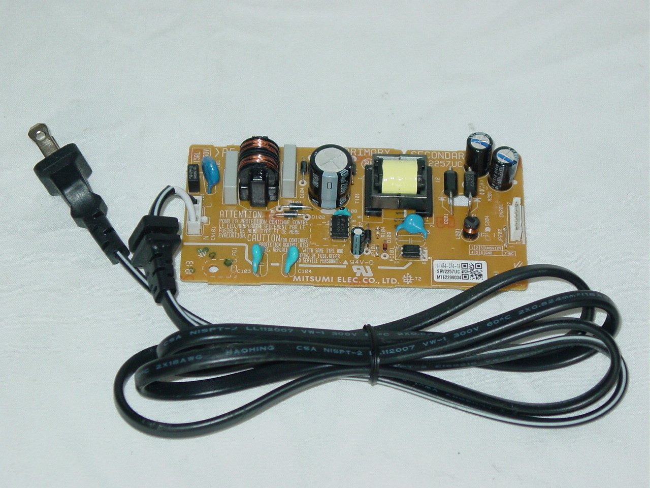 Sony BDP-S6200 BDP-S5100 Blu-Ray DVD Power Supply Board SRV2257UC 1-474-374-12