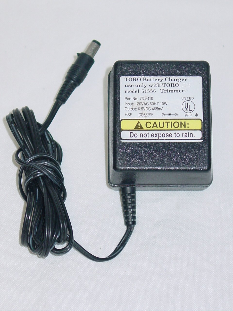 Toro 51556 Trimmer Battery Charger AC Adapter 73-5410 6.5V 465mA
