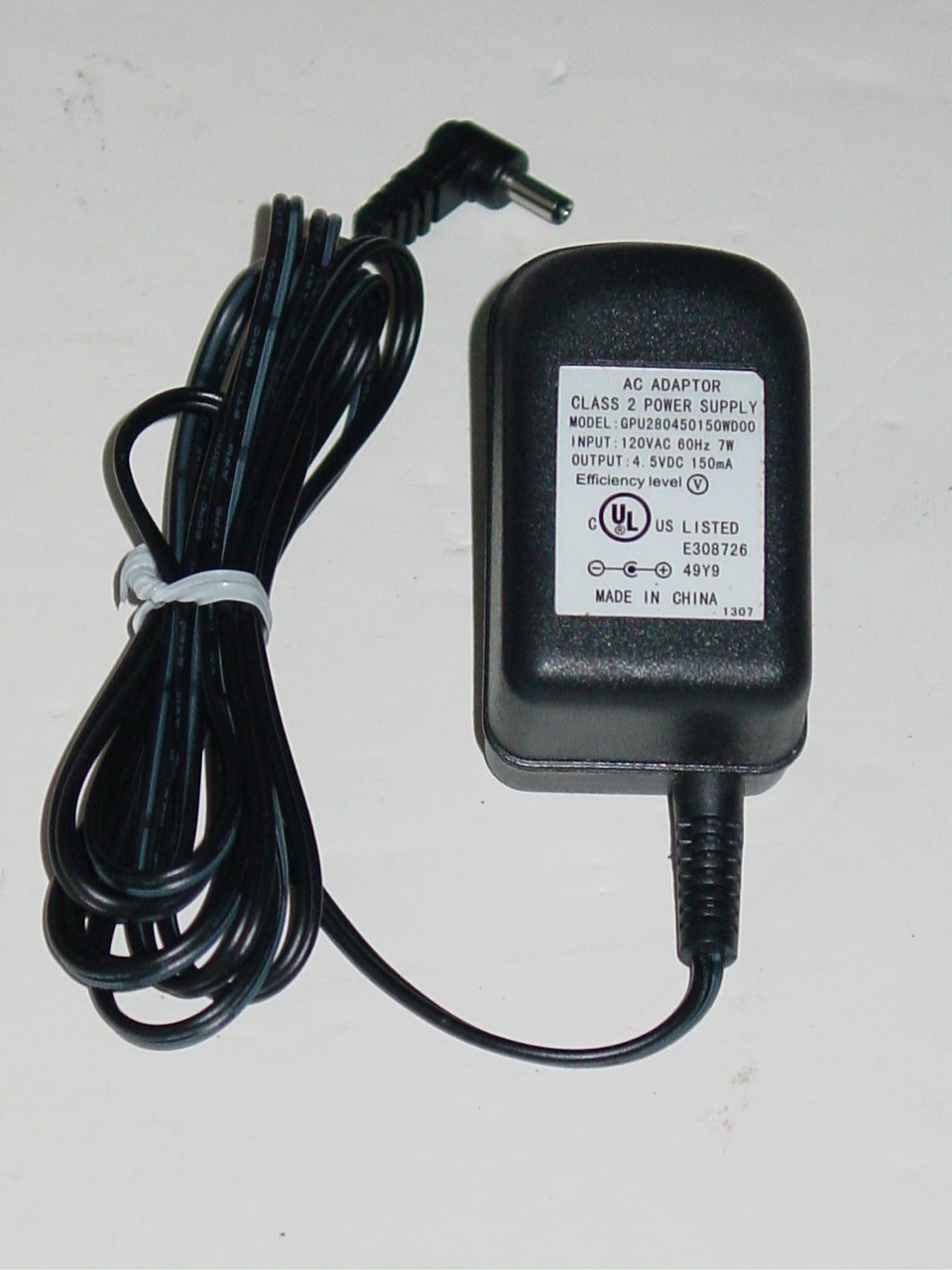GPU280450150WD00 AC Adapter 4.5V 150mA