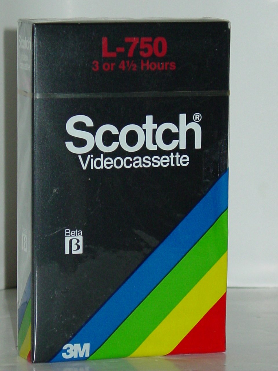 3M Scotch L-750 Blank Beta Video Cassette Tape 3 or 4 ½ Hours L75