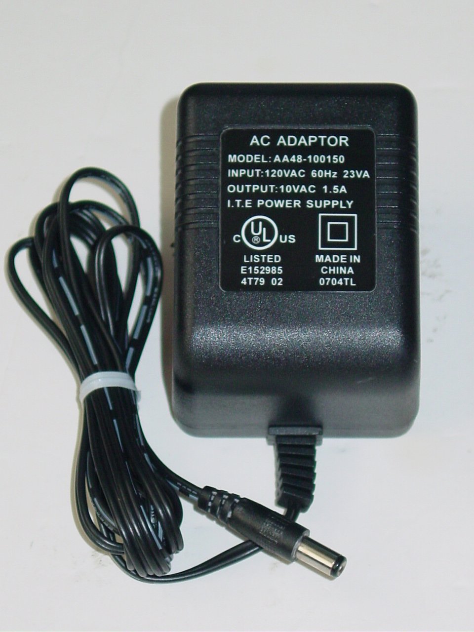 I.T.E Power AA48-100150 AC Adapter 10VAC 1.5A