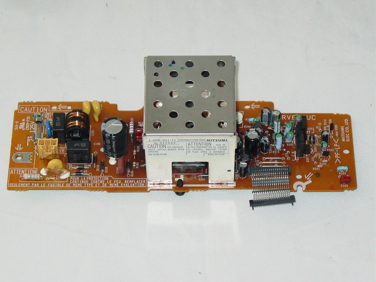 Sony SLV-M91HF VHS VCR Power Supply Board SRV886UC