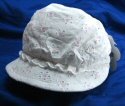 "Kona" - Infant Sun Caps with Floral Design