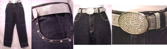 "Spoiled Girl" Junior Jeans with Belt