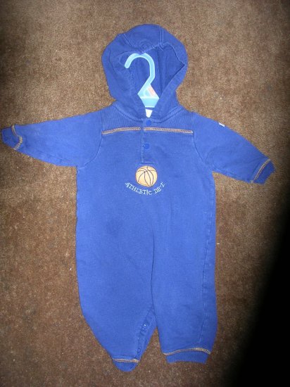 LITTLE ME BY CARTER'S BOYS HOODED ROMPER