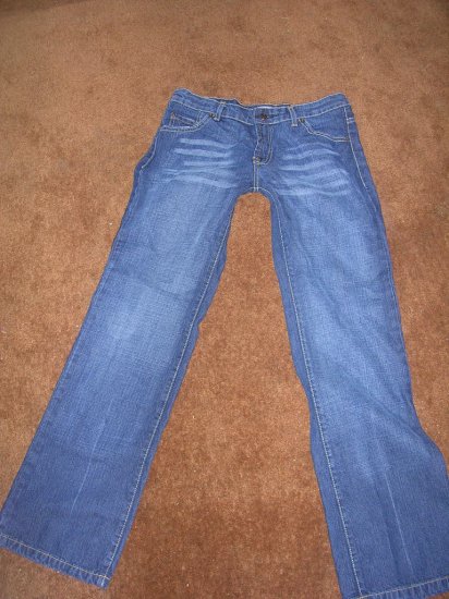 STEVE AND BARRY'S SIZE 6 JEANS LOW RISE BOOT CUT
