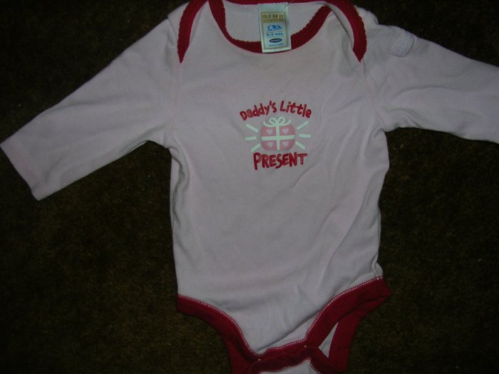 0-3 MOS GIRLS L/S ONSIE OLD NAVY