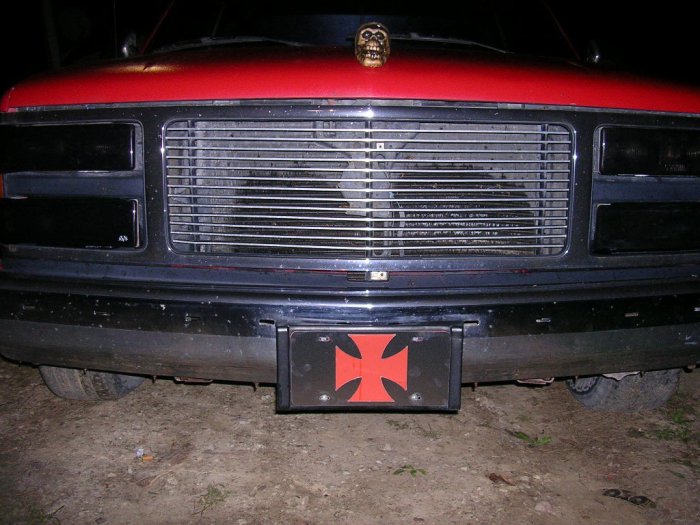 CHOPPER LICENSE PLATE STAINLESS STEEL